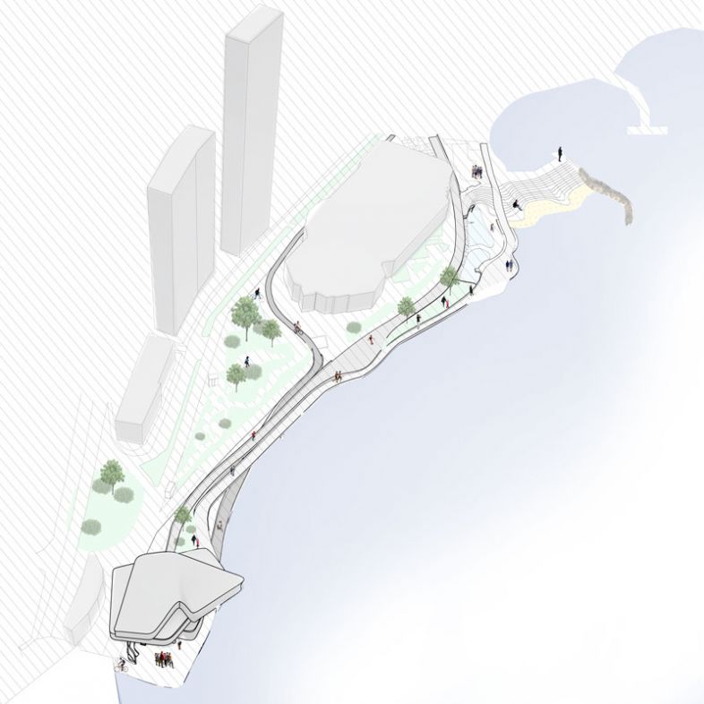 Regenerated water front programmatic routes - a project by Carrie Li